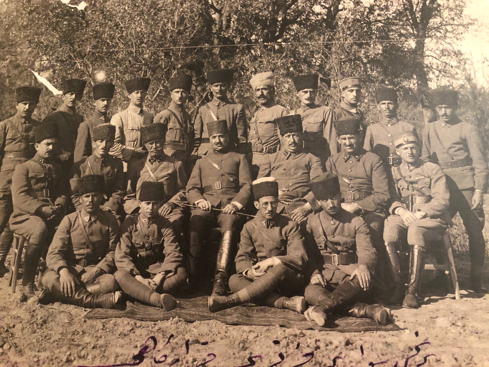 Süvari Kolordusunun 1.Tümen Kumandanı Mirliva Mürsel (Bakü) ve Karargahı